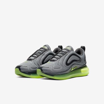 Nike Air Max 720 - Nagyobb Gyerek Air Max Trainers - Sötét Szürke/Szürke/Zöld